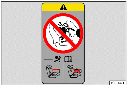 Volkswagen ID.4 - Fig. 2 General example: airbag on the B-pillar.