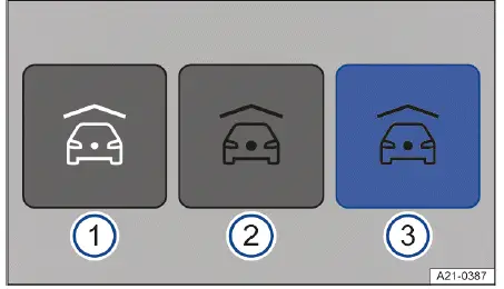 Volkswagen ID.4 - Fig. 2 Infotainment system: parking spaces