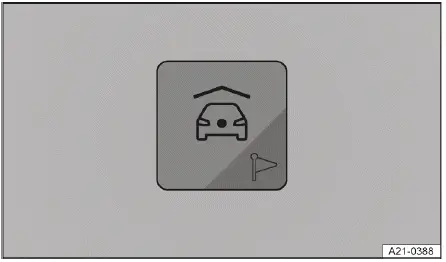 Volkswagen ID.4 - Fig. 3 Infotainment system: parking space with route