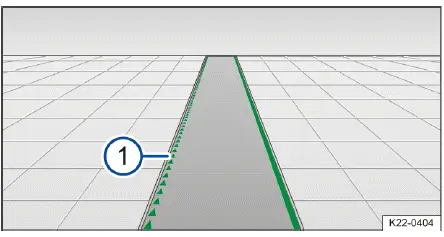 Volkswagen ID.4 - Fig. 2 In the instrument cluster display: Display during use