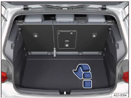 Volkswagen ID.4 - Fig. 1 In the luggage compartment: Luggage compartment