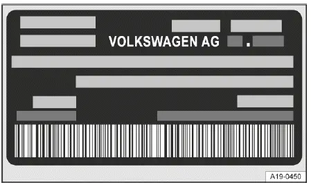 Volkswagen ID.4 - Fig. 1 Safety certificate (general example).