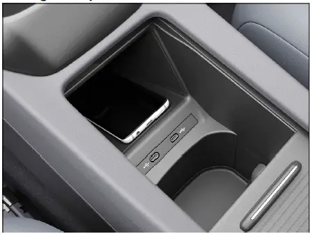 Volkswagen ID.4 - Fig. 2 General example: Storage compartment cover